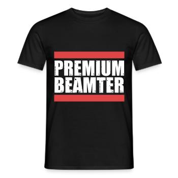 Verbeamtung Beamter Beamten - Männer T-Shirt - Schwarz - Vorne - AI Model Male 178 light (178cm)