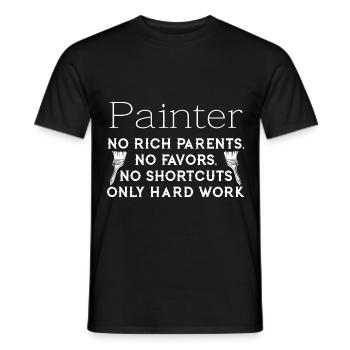 Maler und Lackierer, der Beste und Nervigste Beruf - Männer T-Shirt - Schwarz - Vorne - AI Model Male 178 light (178cm)