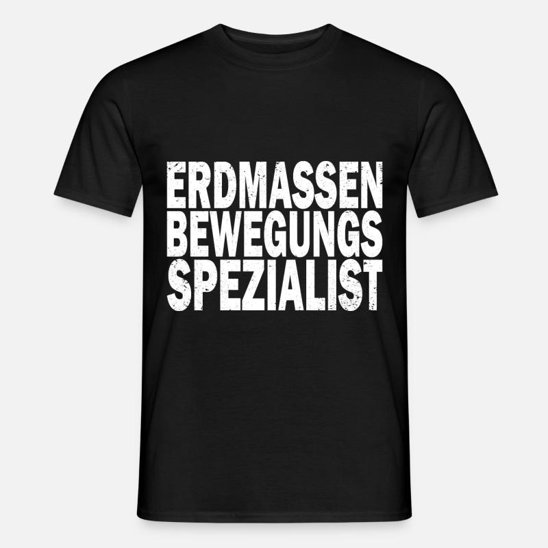 Bagger Baggerfahrer Baggerwagen - Männer T-Shirt - Schwarz