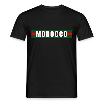 Marokko in Kraft - Männer T-Shirt - Schwarz - Vorne - AI Model Male 178 light (178cm)