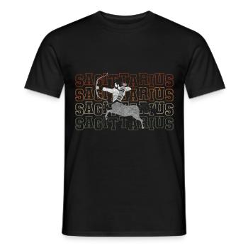 Horoscope Zodiac Symbol Star - Men's T-Shirt - black - Front - AI Model Male 178 light (178cm)
