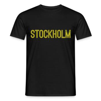 Stockholm - Men's T-Shirt - black - Front - AI Model Male 178 light (178cm)