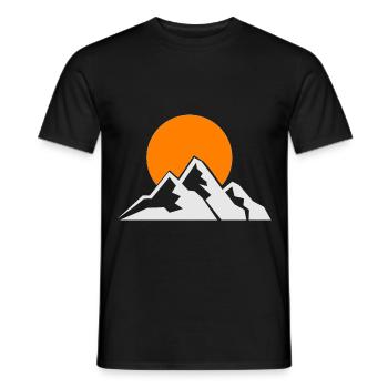 Geeignet für Campen und Bergsteigen Geschenk - Männer T-Shirt - Schwarz - Vorne - AI Model Male 178 light (178cm)