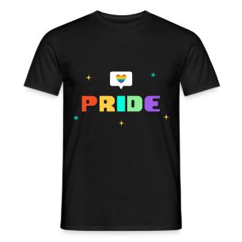 PRIDE Emoji - Men's T-Shirt - black - Front - AI Model Male 178 light (178cm)