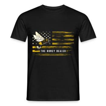 Beekeepers, bumblebees, insects, world saviors - Men's T-Shirt - black - Front - AI Model Male 178 light (178cm)