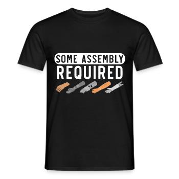 Une certaine assemblée nécessitait un handicap amusant Amput - T-shirt homme - noir - Devant - AI Model Male 178 light (178cm)