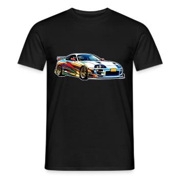 Jdm / Tuning / Turbocharger / Rims / Chiptuning - Men's T-Shirt - black - Front - AI Model Male 178 light (178cm)