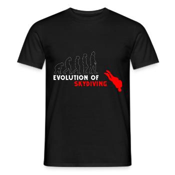 Parachute, Adrénaline, Chute libre, Parapente - T-shirt homme - noir - Devant - AI Model Male 178 light (178cm)