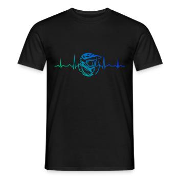 VTT VTT VTT Cyclisme Cyclisme Cyclisme - T-shirt homme - noir - Devant - AI Model Male 178 light (178cm)