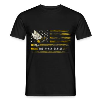 Bee Bumblebee Insect Bee - Men's T-Shirt - black - Front - AI Model Male 178 light (178cm)