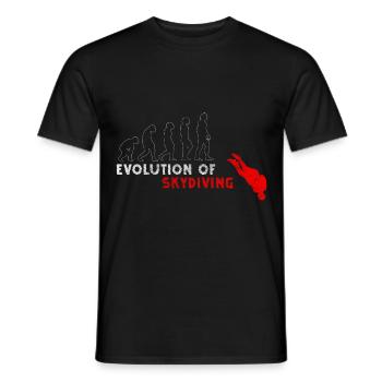 Skydive Himmel Fallschirmsport - Männer T-Shirt - Schwarz - Vorne - AI Model Male 178 light (178cm)