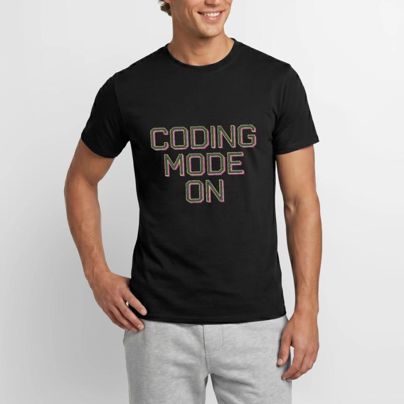 Coding Mode On 13 Männer T-Shirt
