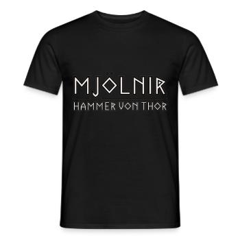 Mjolnir: The Hammer of Thor - Men's T-Shirt - black - Front - AI Model Male 178 light (178cm)