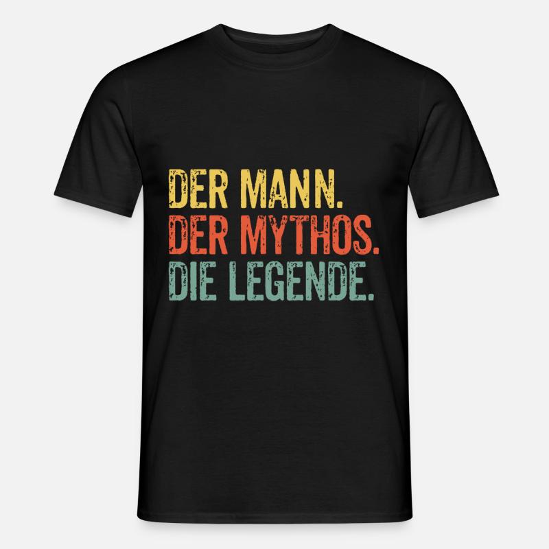 Mann Mythos Legende - Männer T-Shirt - Schwarz