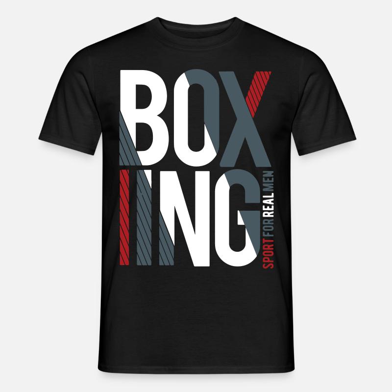 Boxen - Männer T-Shirt - Schwarz