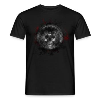 Gothic Tod Totenkopf Paint Splatter Art - Männer T-Shirt - Schwarz - Vorne - AI Model Male 178 light (178cm)