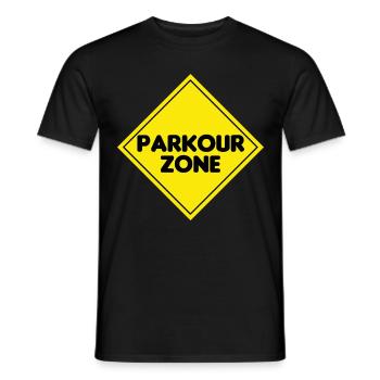 Awesome and Cool Parkour Tshirt Design Parkour - Men's T-Shirt - black - Front - AI Model Male 178 light (178cm)