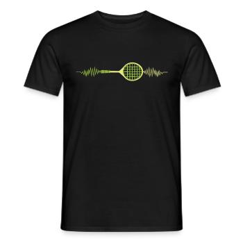 Awesome & Trendy Tshirt Designs Tennisschläger - Männer T-Shirt - Schwarz - Vorne - AI Model Male 178 light (178cm)