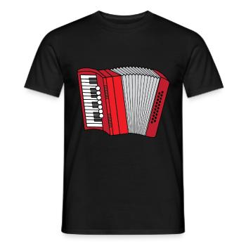 Accordéon Accordéon T Shirt Cadeau Accordéon - T-shirt homme - noir - Devant - AI Model Male 178 light (178cm)