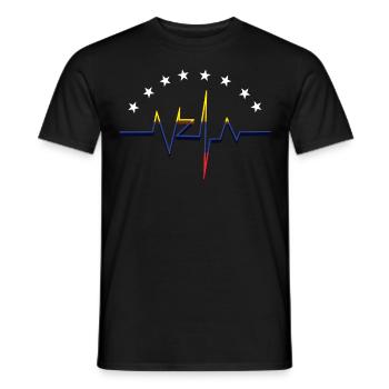 Coup de coeur Venezuela - T-shirt homme - noir - Devant - AI Model Male 178 light (178cm)