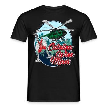 Catalina MIxer Weingeschenk - Männer T-Shirt - Schwarz - Vorne - AI Model Male 178 light (178cm)