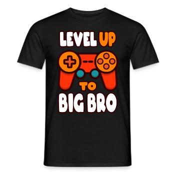 Ascended to the big brother - Men's T-Shirt - black - Front - AI Model Male 178 light (178cm)