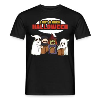 J'ai un rocher Halloween - T-shirt homme - noir - Devant - AI Model Male 178 light (178cm)