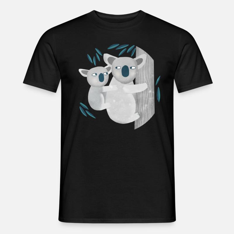 Koala - Männer T-Shirt - Schwarz