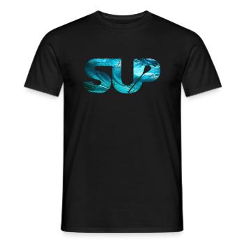 SUP Stand up paddle paddleboarding - T-shirt homme - noir - Devant - AI Model Male 178 light (178cm)