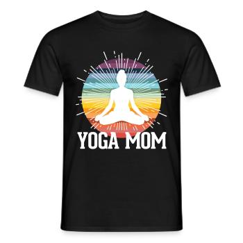Yoga maman cadeau fête des mères - T-shirt homme - noir - Devant - AI Model Male 178 light (178cm)