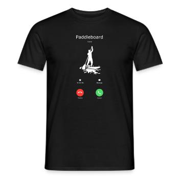 Stand up Paddling | SUP | stand up paddle - Männer T-Shirt - Schwarz - Vorne - AI Model Male 178 light (178cm)