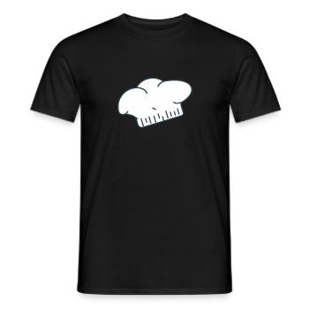 Koch - Symbol - Männer T-Shirt - Schwarz - Vorne - AI Model Male 178 light (178cm)