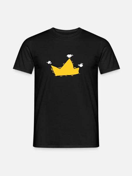 Krone - Männer T-Shirt - Schwarz