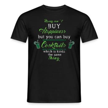 Cocktail - T-shirt homme - noir - Devant - AI Model Male 178 light (178cm)