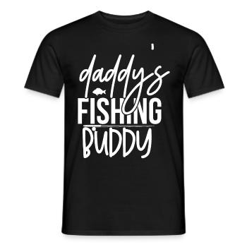 Daddy's Fishing Buddy Niedliche Kinder Hobby - Männer T-Shirt - Schwarz - Vorne - AI Model Male 178 light (178cm)