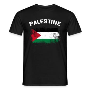 Palestine - Men's T-Shirt - black - Front - AI Model Male 178 light (178cm)