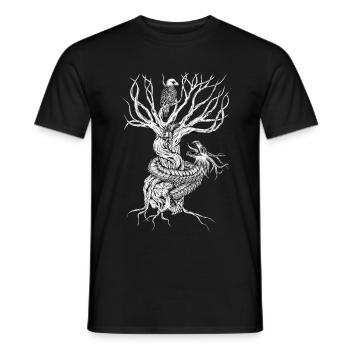 Tales of Yggdrasil - Men's T-Shirt - black - Front - AI Model Male 178 light (178cm)