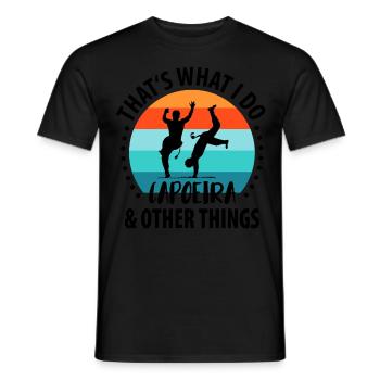 Capoeira - T-shirt homme - noir - Devant - AI Model Male 178 light (178cm)