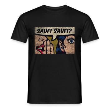 Saufī Saufī - Männer T-Shirt - Schwarz - Vorne - AI Model Male 178 light (178cm)
