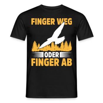 Falknerei Geschenkidee Falkner Beizjagd Greifvogel - Männer T-Shirt - Schwarz - Vorne - AI Model Male 178 light (178cm)