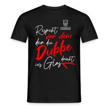Winegod lustiger Spruch - Männer T-Shirt - Schwarz - Vorne - AI Model Male 178 light (178cm)