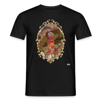 Halloween Monster Comic Party happy Halloween Iron - Men's T-Shirt - black - Front - AI Model Male 178 light (178cm)