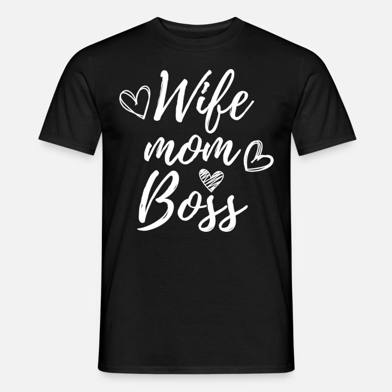 Ehefrau Mama Chef - Männer T-Shirt - Schwarz