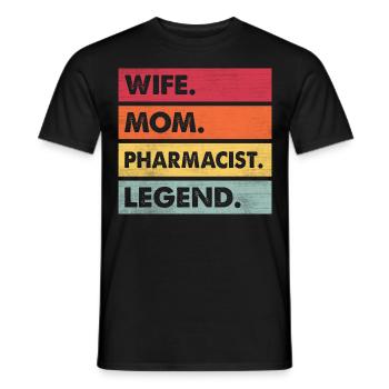 Apotheke Eingetragener Apotheker Medizin Medikamen - Männer T-Shirt - Schwarz - Vorne - AI Model Male 178 light (178cm)