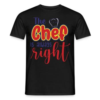 Chef Chef Chefs Kitchen Funny saying - Men's T-Shirt - black - Front - AI Model Male 178 light (178cm)