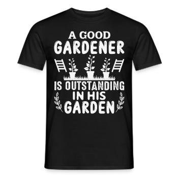 Jardiniers amateurs, jardiniers de fruits et légumes - T-shirt homme - noir - Devant - AI Model Male 178 light (178cm)