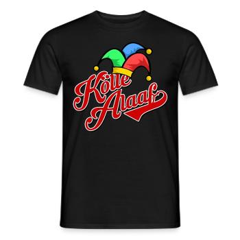 kölle alaaf fasching helau jecken foolren carnival - Men's T-Shirt - black - Front - AI Model Male 178 light (178cm)