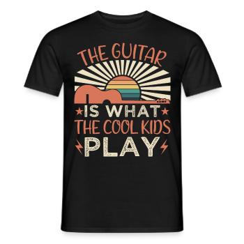 Witziger Gitarre Spruch - Männer T-Shirt - Schwarz - Vorne - AI Model Male 178 light (178cm)