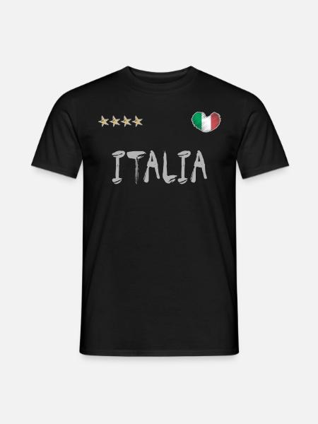 Maillot de football Italie Drapeau italien - T-shirt homme - noir