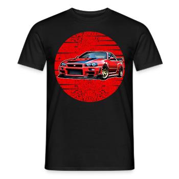 Jdm / Tuning / Turbocharger / Rims / Chiptuning - Men's T-Shirt - black - Front - AI Model Male 178 light (178cm)
